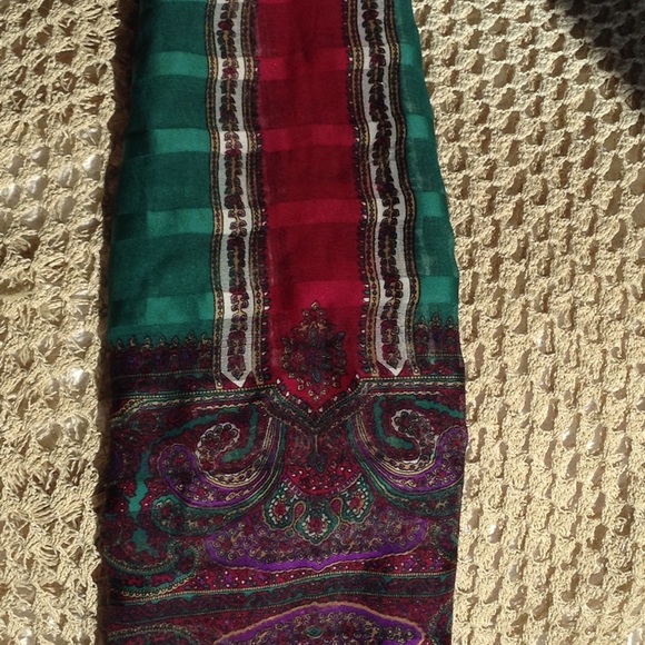 🍀  Ladies Royal Art Deco Scarf - Picture 3 of 8